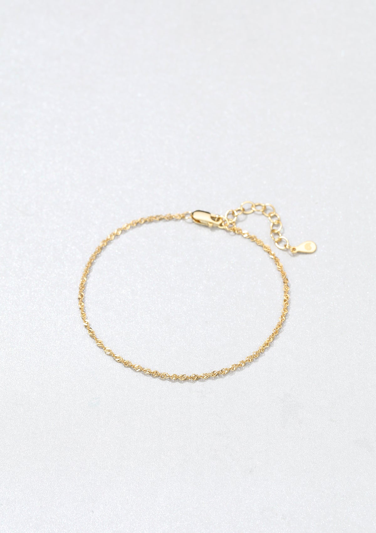 Fine Singapore Chain Bracelet Sterling Silver